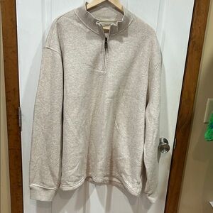 3XL Quarter-Zip Raglan Long Sleeve Sweatshirt: